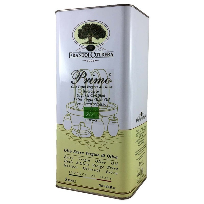 Extra Virgin Olive Oil Primo Bio can - Cutrera - 5l